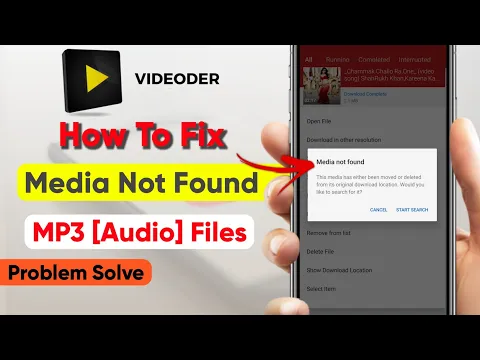 Download MP3 How To Fix Media Not Found in Videoder | Fix Videoder Mp3 Media Not Found | Videoder Mp3 Not Working