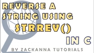 Reverse a String Using strrev