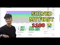 Solved My First 1100 Rated Codeforces Problem Solo DONE Without Tutorial