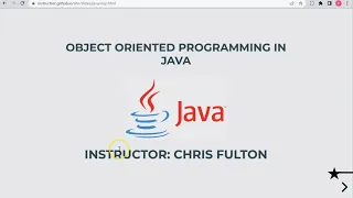 Intro to OOP Instantiation Populating Object