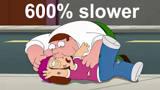 Family Guy - Peter gives mouth to nose to Meg 600% slower