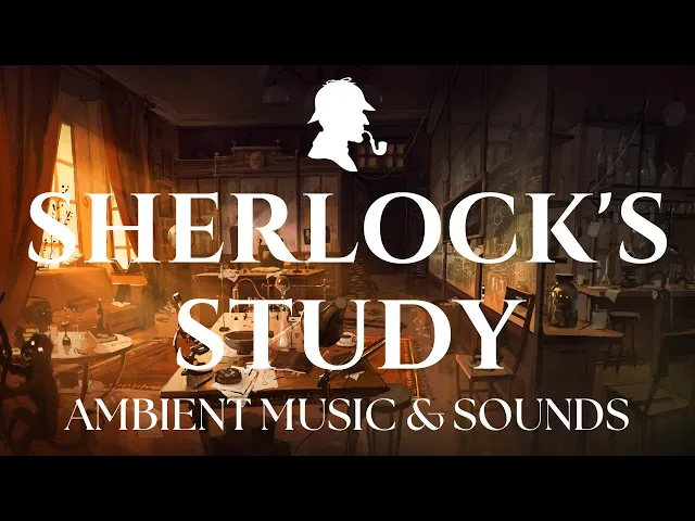 Download MP3 Sherlock's Study | Sherlock Holmes Inspired Music | Ambient Music with Crackling Fire