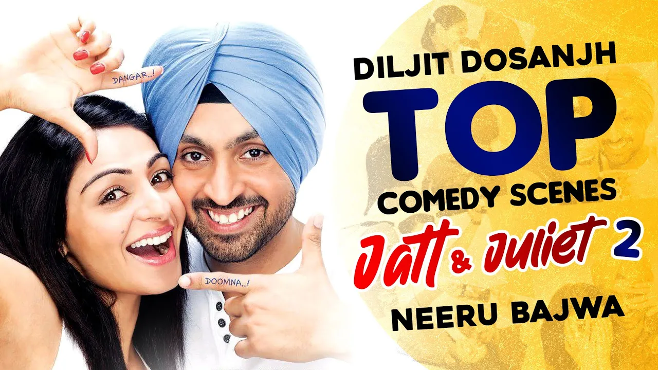 Top Comedy Scenes | Diljit Dosanjh | Neeru Bajwa | Jatt & Juliet 2 | Speed Records