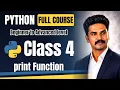 Python Full Course in Tamil Class 4 Print Function Beginner to Advanced