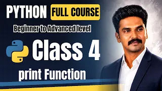 Python Full Course in Tamil Class 4 Print Function Beginner to Advanced