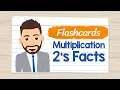 Multiplication Flashcards 2 s Facts Elementary Math with Mr J