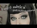 Easy subtle goth makeup tutorial