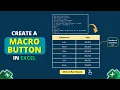 How to Create Macro Button in Excel
