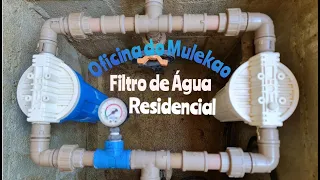Filtro de Entrada de Água Residencial Cartucho - Como Fazer  - Como trocar Elemento Filtrante