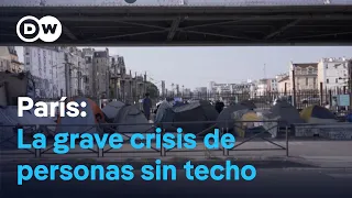 La falta de refugios agrava la situación de las personas sin hogar en París