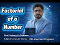 Python Program to Find Factorial Factorial in Python Class 11 12 Computer Science