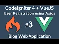 VueJS CodeIgniter 4 Web App -