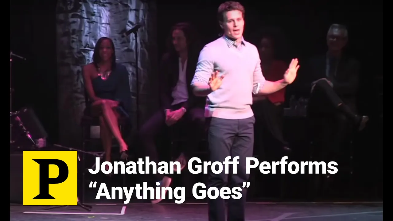 Jonathan Groff Channels His Inner Sutton Foster to Perform "Anything Goes" Jonathan Groff Channels His Inner Sutton Foster to Perform "Anything Goes"