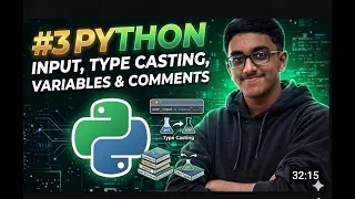 Python Input Type Casting Comments Explained Beginner Tutorial