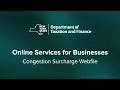 Online Services for Businesses - Congestion Surcharge Webfile