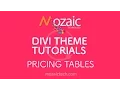 Divi Visual Builder Tutorial - Pricing Tables