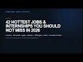 42 Hottest Jobs Internships You Should NOT Miss in 2026 Amazon Microsoft Apple SpaceX More