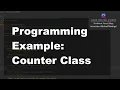 Java 1 Online 4 09 Writing Classes Counter Class