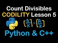 Count Divisibles in Python and C Codility Solutions Lesson 5 CountDiv