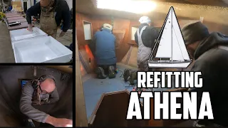 Sail Life – Clothing locker done & tons of sanding – DIY sailboat project