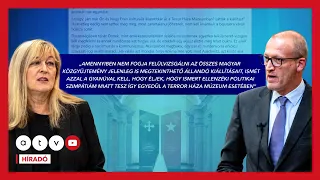 Schmidt Mária nekiment Tarr Zoltánnak, hosszú levélben osztotta ki a minisztert