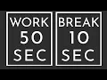 BEST SPORT INTERVAL TIMER - 50 sec Exercise 10 sec Break 20 Rounds GYM TABATA HIT
