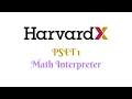 HarvardX CS50 Python Math Interpreter PSET 1