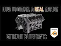 Hard Surface Garage How to model a real V8 engine in Blender 3D with no blueprints