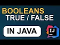 Booleans - JAVA 2024 Tutorial