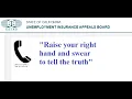 CA Unemployment Appeal Hearing - How It Went