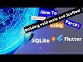 Building the void main and Scaffold by Flutter and Dart with SQLite ex student model example part