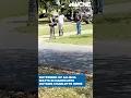 James Dunmore boyfriend of Allisha Watts in handcuffs