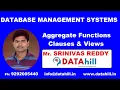 6 Aggregate Function Clauses Views in DBMS -