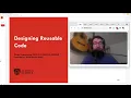 Design Programming Week 4 Tutorial Designing Reusable Code