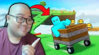 Melewati RINTANGAN Tapi Pakai Gerobak Di Roblox! Roll in a Cart | Part 1