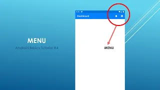 Android Studio Tutorial - Menu Menu In The Toolbar