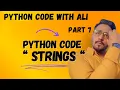 Python String Operations Part 7 Code Demo with Ali