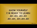 Show Yourself - Idina Menzel & Evan Rachel (Lyrics)
