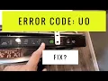 ERROR CODE Uo Dishwasher Frigidaire Gallery