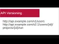 API versioning
