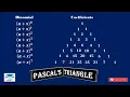 Binomial Expansion using Pascal s Triangle