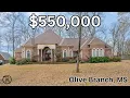 Tour this 550 000 LUXURY home in Olive Branch MS in the School Zone in Mississippi - Lewisburg