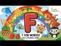 F for Fish Learn 20 Words Starting with F Alphabet Vocabulary for Kids