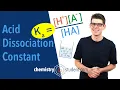 Acid Dissociation Constant Ka and pKa A-Level Chemistry