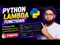 Lambda Functions in Python Explained in 7 Minutes Interview Questions