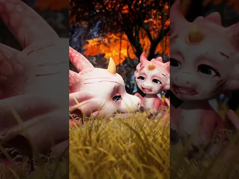 Nino the Pink Dragon |I also had happy time,  until the day..#pinkdragon #baby#pet##family #fyp