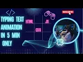 Typing Text Animation In 5 Min Only Using No More CSS And JavaScript Tutorial HTML CSS And JS