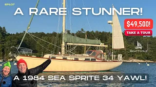 The SAILBOAT That Will BLOW Your Mind! 1984 Sea Sprite 34 Yawl FULL TOUR