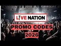 Live Nation Promo Codes 2026 20 OFF BOGO Tickets Secret Discounts Working Codes