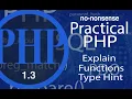 Advance Practical PHP - Functions Explain